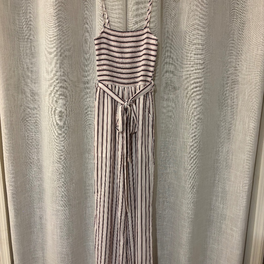 Main Strip Striped Women’s Spaghetti Strap Romper Size Small